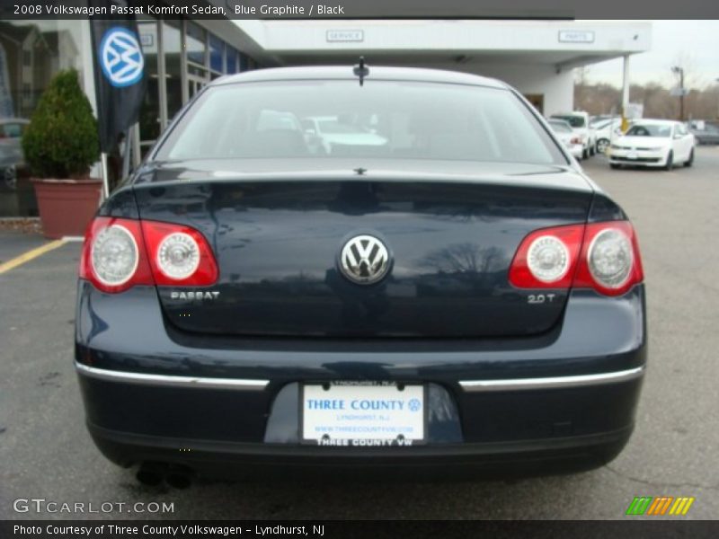 Blue Graphite / Black 2008 Volkswagen Passat Komfort Sedan