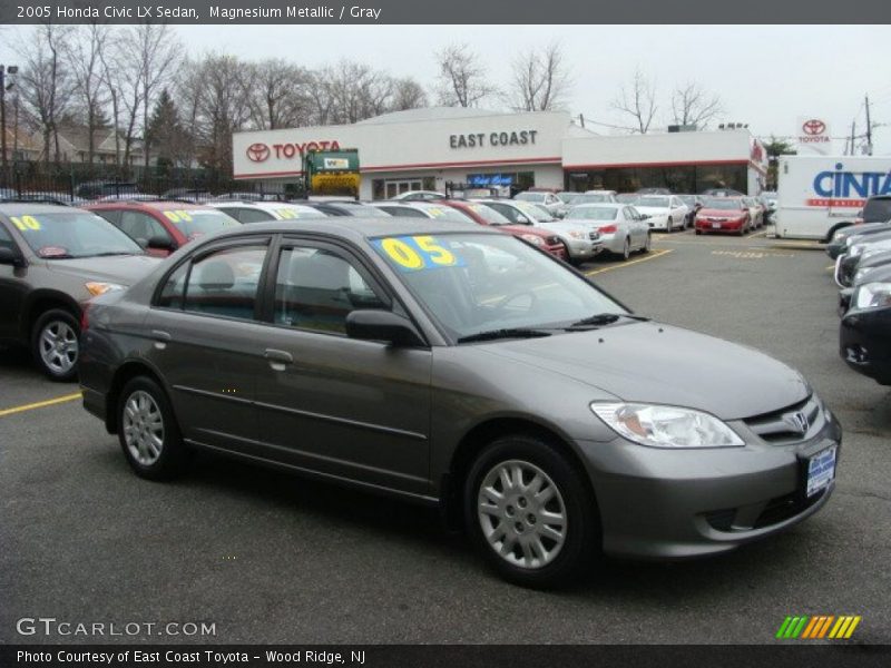 Magnesium Metallic / Gray 2005 Honda Civic LX Sedan