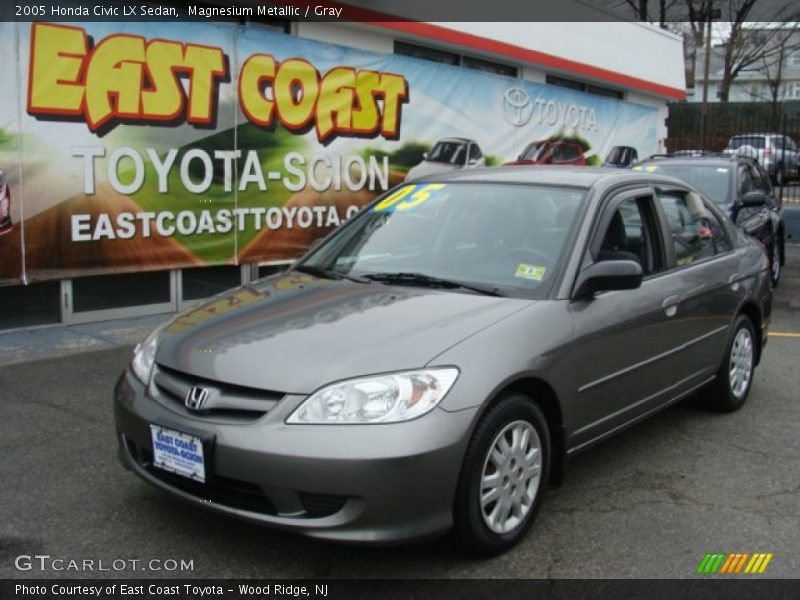 Magnesium Metallic / Gray 2005 Honda Civic LX Sedan
