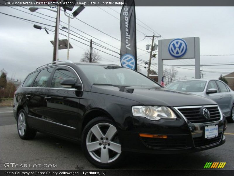 Deep Black / Cornsilk Beige 2009 Volkswagen Passat Komfort Wagon