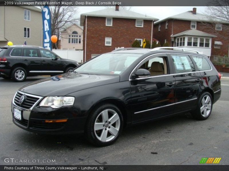 Deep Black / Cornsilk Beige 2009 Volkswagen Passat Komfort Wagon