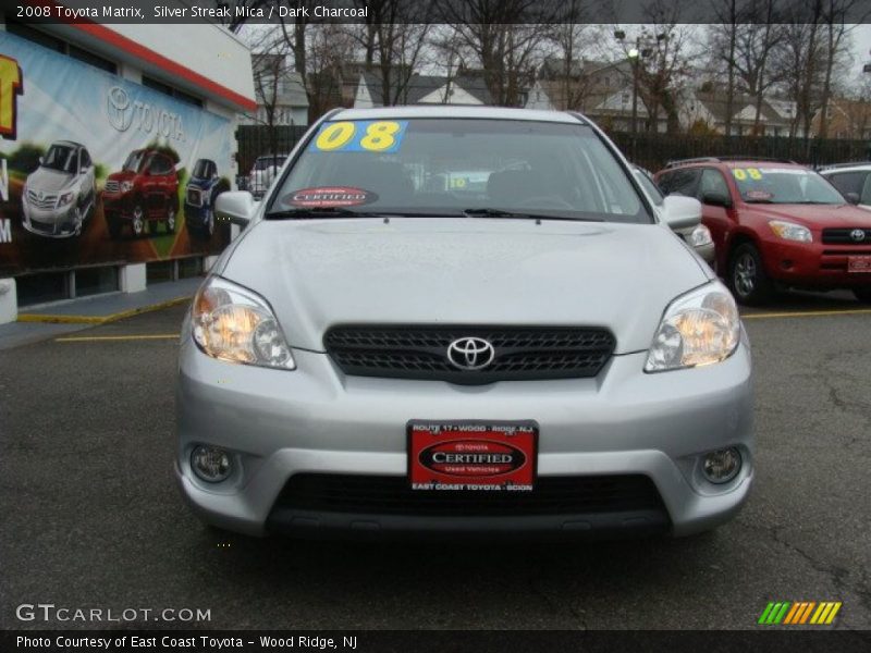 Silver Streak Mica / Dark Charcoal 2008 Toyota Matrix