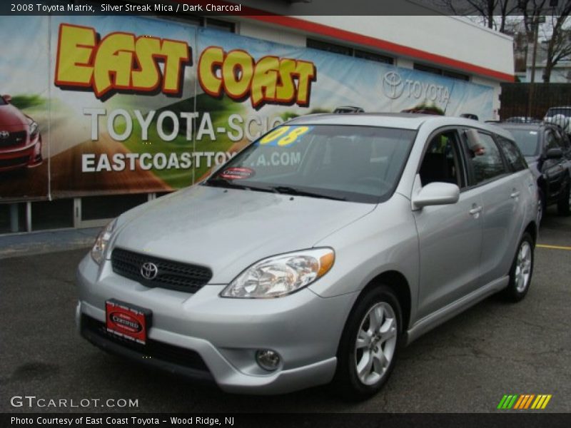 Silver Streak Mica / Dark Charcoal 2008 Toyota Matrix