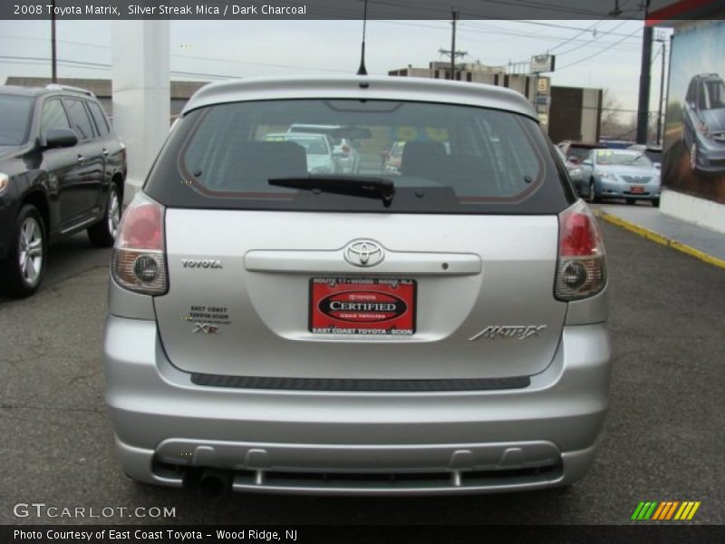 Silver Streak Mica / Dark Charcoal 2008 Toyota Matrix