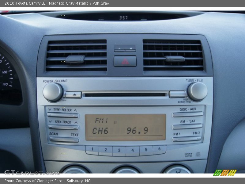 Magnetic Gray Metallic / Ash Gray 2010 Toyota Camry LE