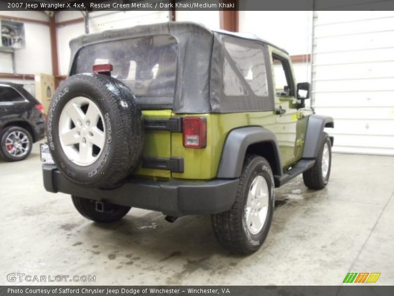 Rescue Green Metallic / Dark Khaki/Medium Khaki 2007 Jeep Wrangler X 4x4