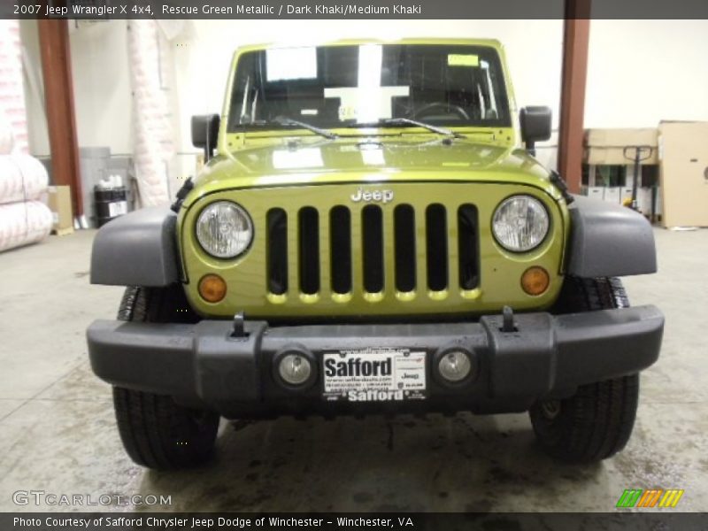 Rescue Green Metallic / Dark Khaki/Medium Khaki 2007 Jeep Wrangler X 4x4