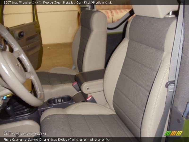 Rescue Green Metallic / Dark Khaki/Medium Khaki 2007 Jeep Wrangler X 4x4