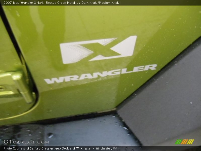 Rescue Green Metallic / Dark Khaki/Medium Khaki 2007 Jeep Wrangler X 4x4