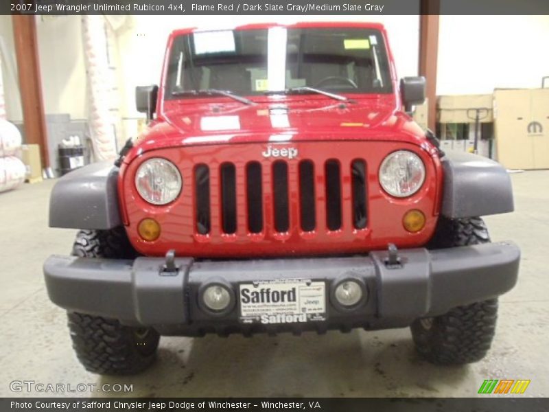 Flame Red / Dark Slate Gray/Medium Slate Gray 2007 Jeep Wrangler Unlimited Rubicon 4x4
