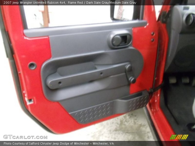 Flame Red / Dark Slate Gray/Medium Slate Gray 2007 Jeep Wrangler Unlimited Rubicon 4x4