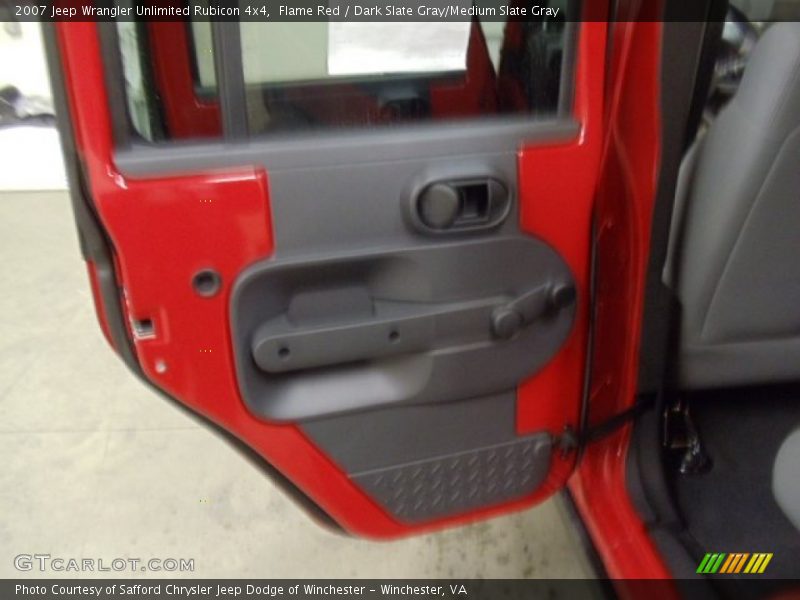 Flame Red / Dark Slate Gray/Medium Slate Gray 2007 Jeep Wrangler Unlimited Rubicon 4x4