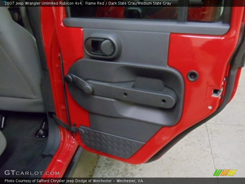 Flame Red / Dark Slate Gray/Medium Slate Gray 2007 Jeep Wrangler Unlimited Rubicon 4x4