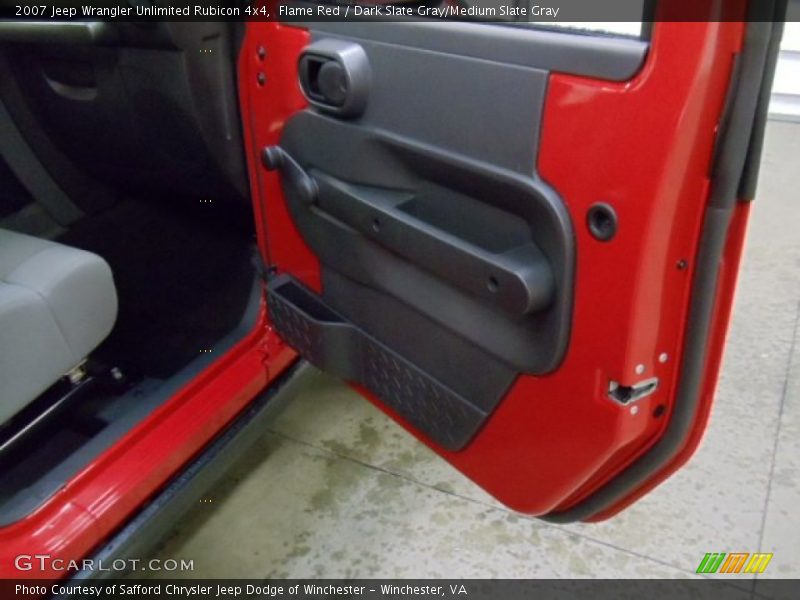 Flame Red / Dark Slate Gray/Medium Slate Gray 2007 Jeep Wrangler Unlimited Rubicon 4x4