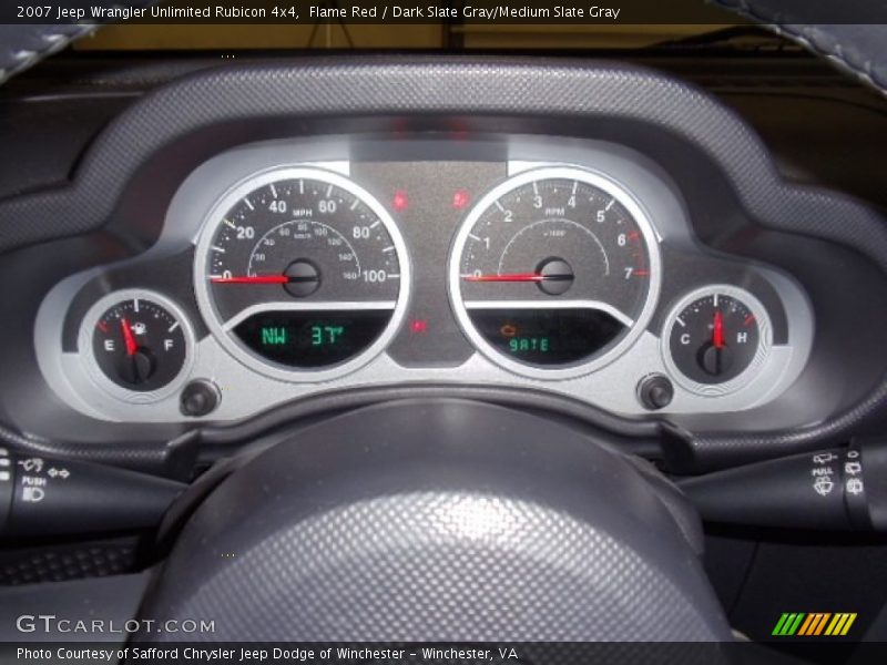 Flame Red / Dark Slate Gray/Medium Slate Gray 2007 Jeep Wrangler Unlimited Rubicon 4x4