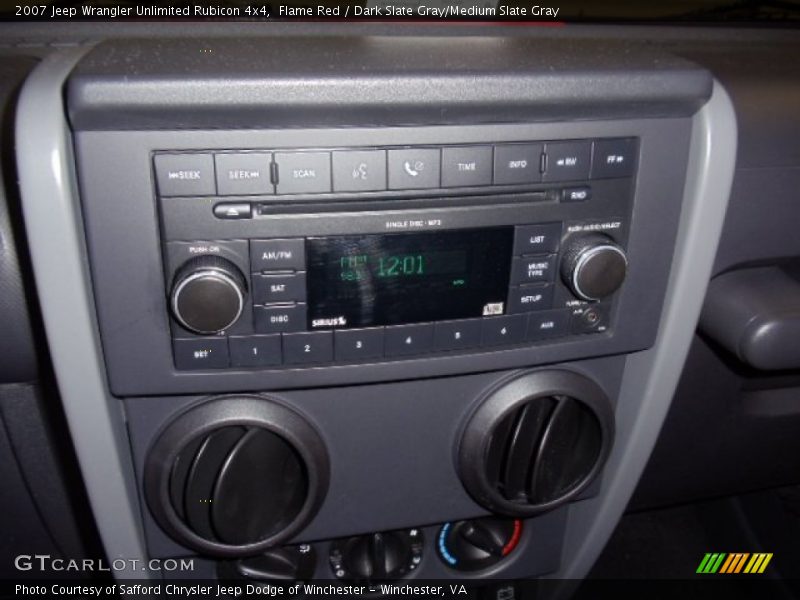 Flame Red / Dark Slate Gray/Medium Slate Gray 2007 Jeep Wrangler Unlimited Rubicon 4x4