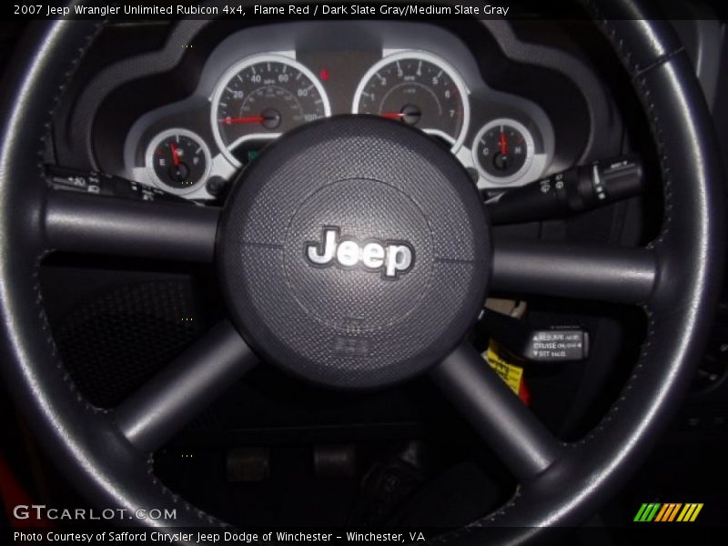Flame Red / Dark Slate Gray/Medium Slate Gray 2007 Jeep Wrangler Unlimited Rubicon 4x4