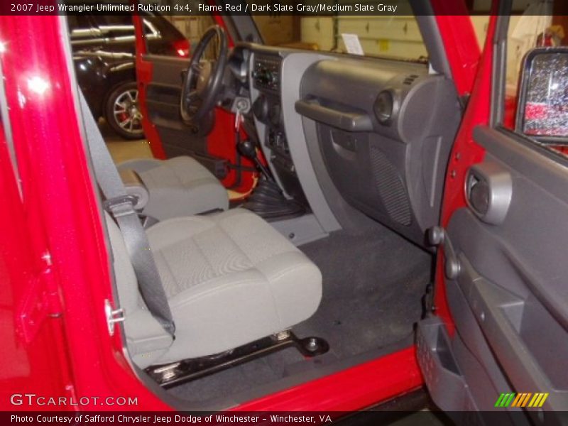 Flame Red / Dark Slate Gray/Medium Slate Gray 2007 Jeep Wrangler Unlimited Rubicon 4x4