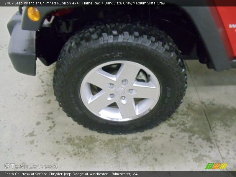 Flame Red / Dark Slate Gray/Medium Slate Gray 2007 Jeep Wrangler Unlimited Rubicon 4x4