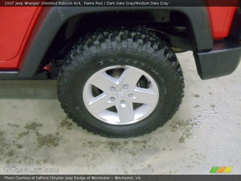 Flame Red / Dark Slate Gray/Medium Slate Gray 2007 Jeep Wrangler Unlimited Rubicon 4x4