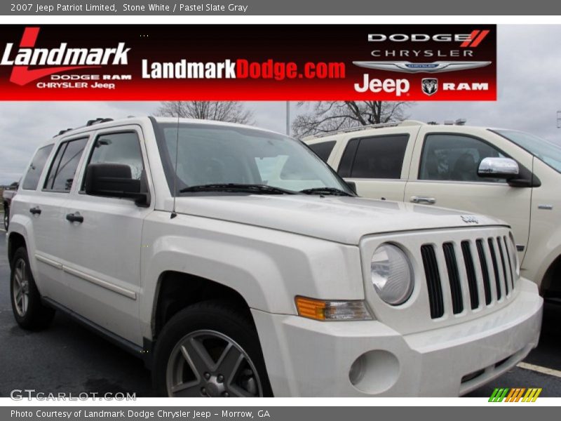 Stone White / Pastel Slate Gray 2007 Jeep Patriot Limited