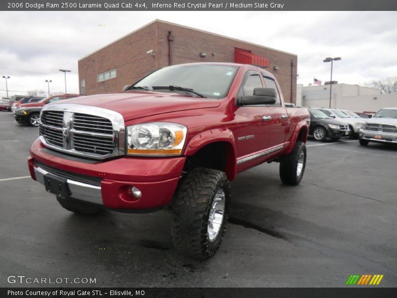 Inferno Red Crystal Pearl / Medium Slate Gray 2006 Dodge Ram 2500 Laramie Quad Cab 4x4