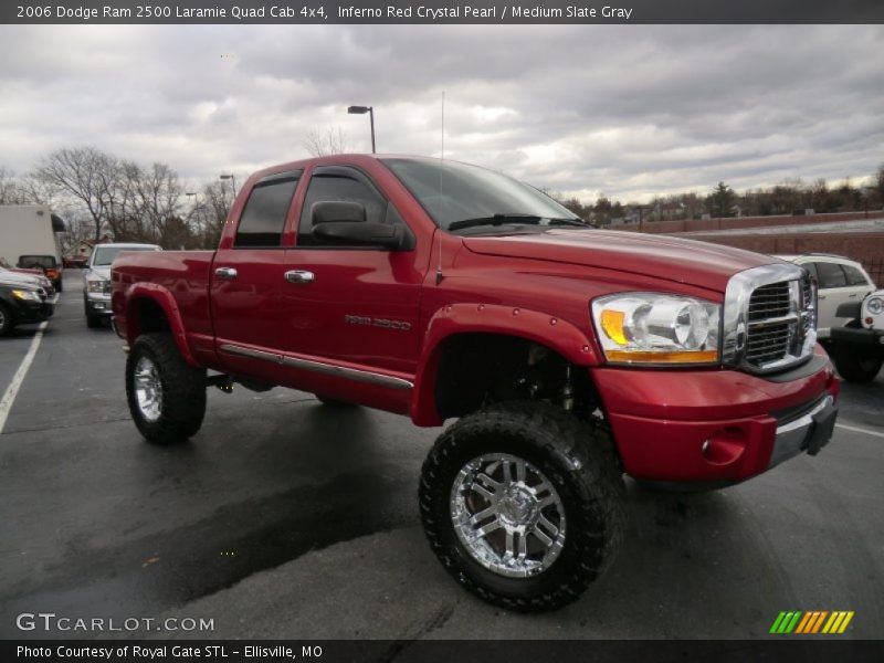 Inferno Red Crystal Pearl / Medium Slate Gray 2006 Dodge Ram 2500 Laramie Quad Cab 4x4
