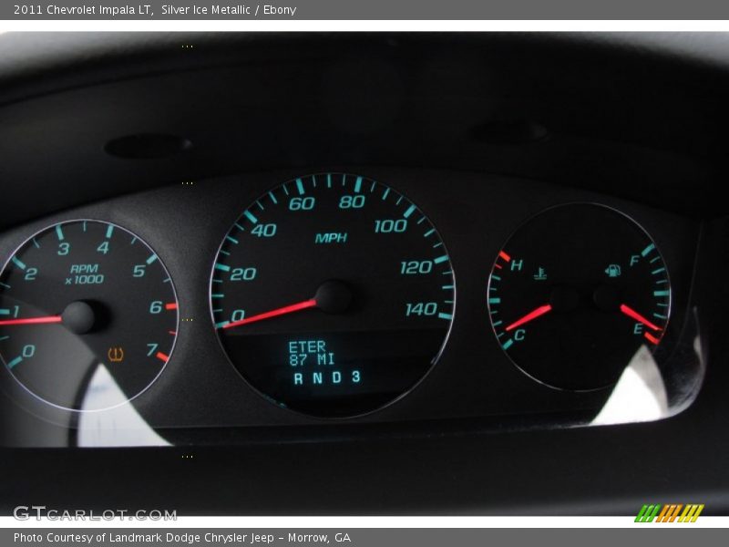 Silver Ice Metallic / Ebony 2011 Chevrolet Impala LT