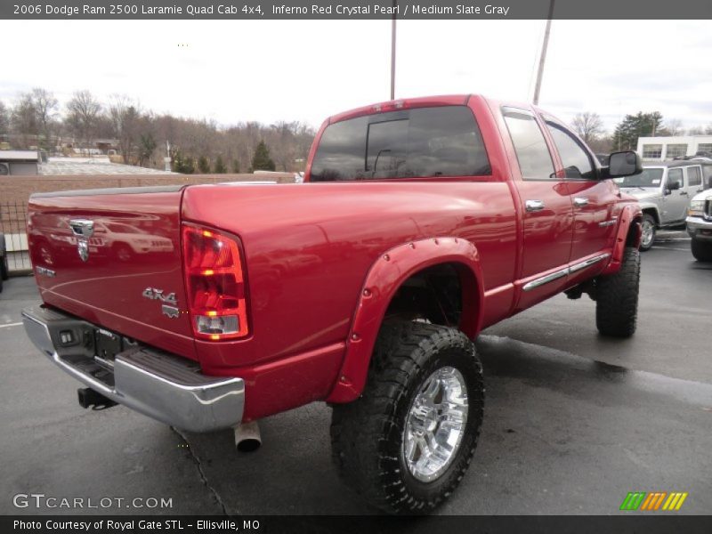  2006 Ram 2500 Laramie Quad Cab 4x4 Inferno Red Crystal Pearl