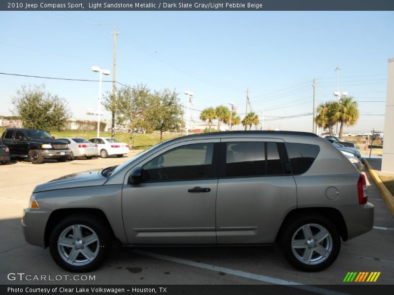 Light Sandstone Metallic / Dark Slate Gray/Light Pebble Beige 2010 Jeep Compass Sport