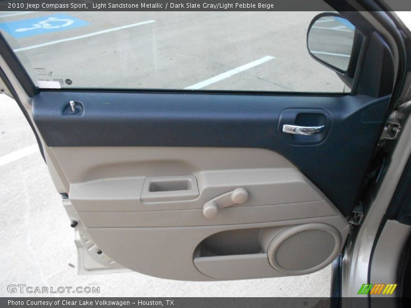 Light Sandstone Metallic / Dark Slate Gray/Light Pebble Beige 2010 Jeep Compass Sport