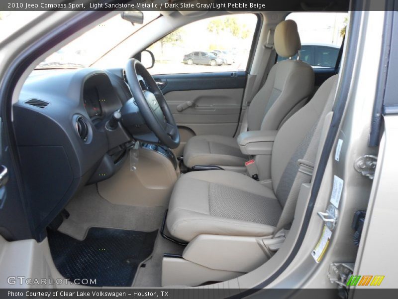 Light Sandstone Metallic / Dark Slate Gray/Light Pebble Beige 2010 Jeep Compass Sport