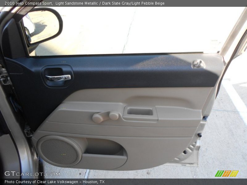 Light Sandstone Metallic / Dark Slate Gray/Light Pebble Beige 2010 Jeep Compass Sport