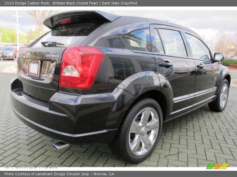 Brilliant Black Crystal Pearl / Dark Slate Gray/Red 2010 Dodge Caliber Rush