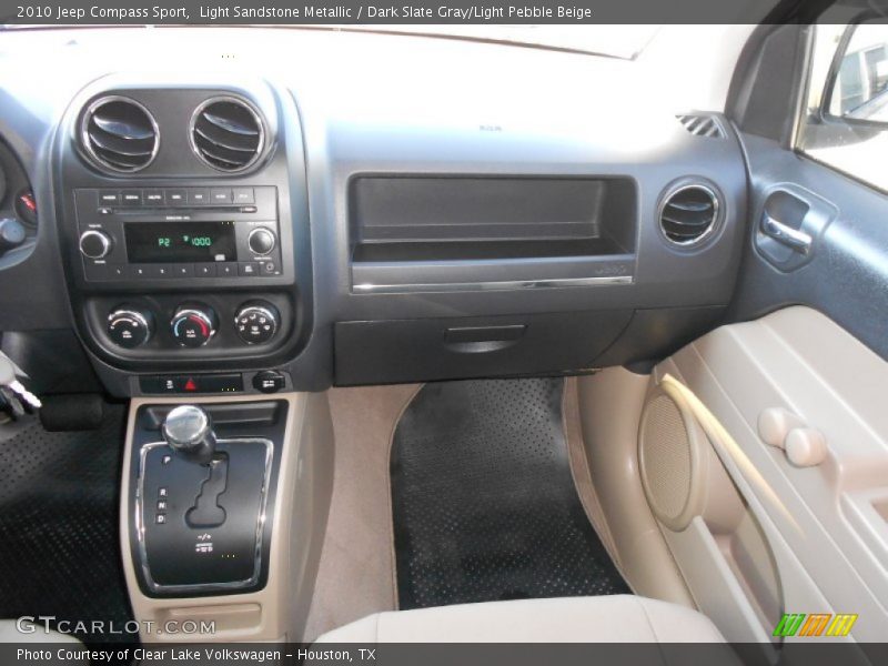 Light Sandstone Metallic / Dark Slate Gray/Light Pebble Beige 2010 Jeep Compass Sport