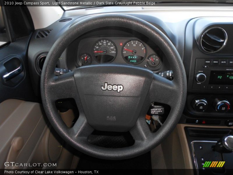 Light Sandstone Metallic / Dark Slate Gray/Light Pebble Beige 2010 Jeep Compass Sport