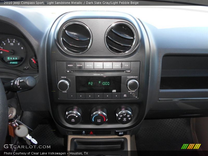 Light Sandstone Metallic / Dark Slate Gray/Light Pebble Beige 2010 Jeep Compass Sport