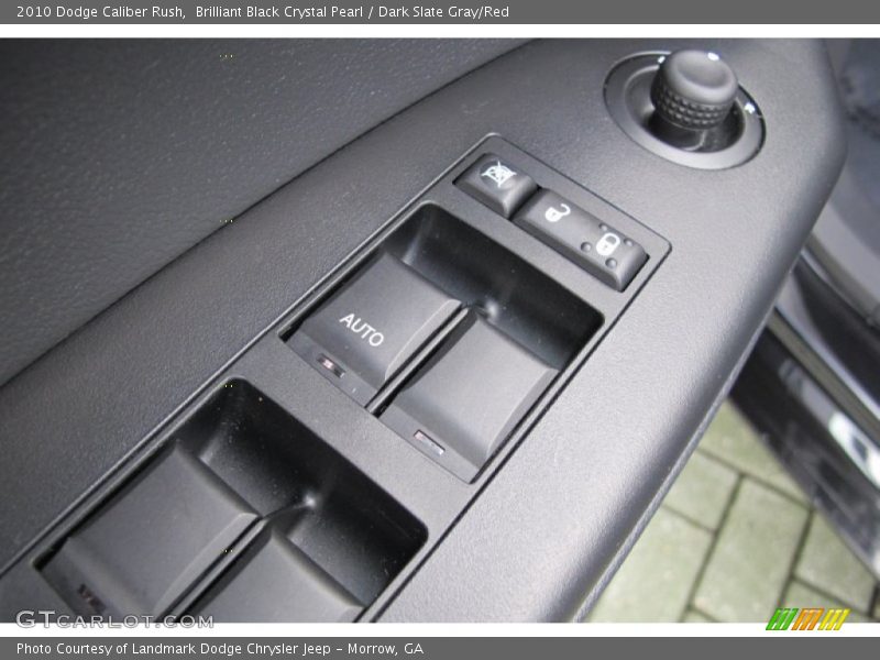 Brilliant Black Crystal Pearl / Dark Slate Gray/Red 2010 Dodge Caliber Rush