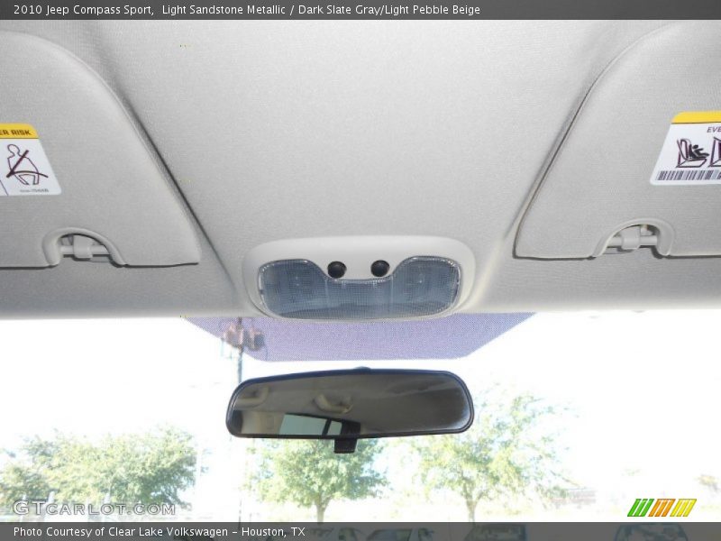 Light Sandstone Metallic / Dark Slate Gray/Light Pebble Beige 2010 Jeep Compass Sport