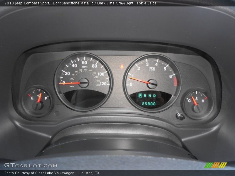 Light Sandstone Metallic / Dark Slate Gray/Light Pebble Beige 2010 Jeep Compass Sport