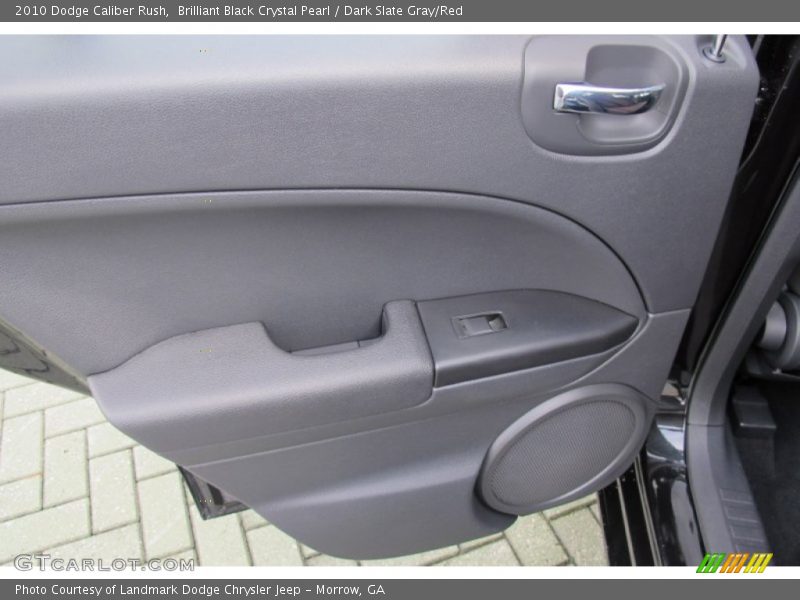 Brilliant Black Crystal Pearl / Dark Slate Gray/Red 2010 Dodge Caliber Rush