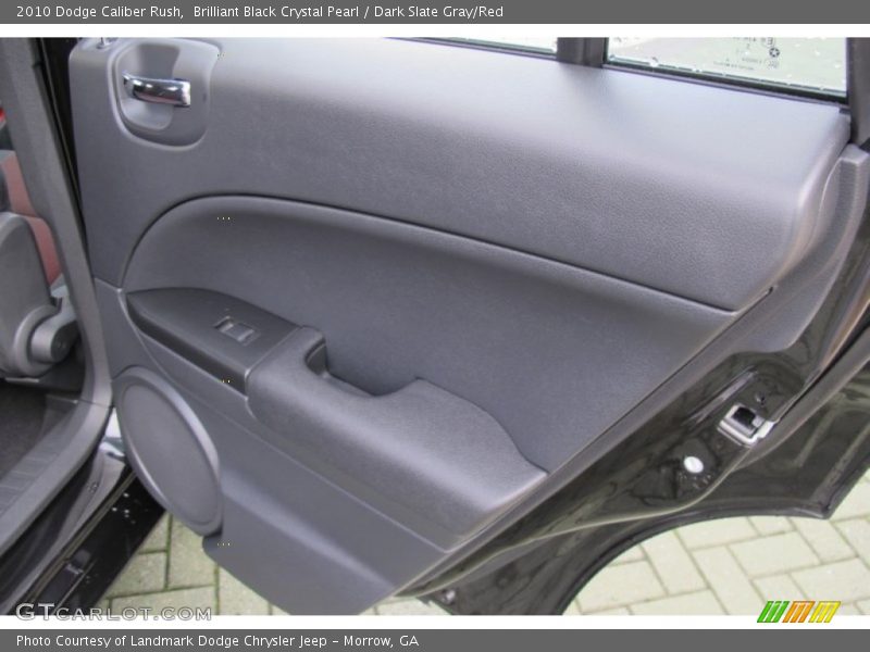 Brilliant Black Crystal Pearl / Dark Slate Gray/Red 2010 Dodge Caliber Rush