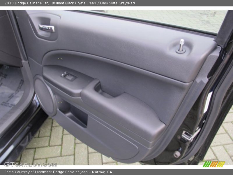Brilliant Black Crystal Pearl / Dark Slate Gray/Red 2010 Dodge Caliber Rush