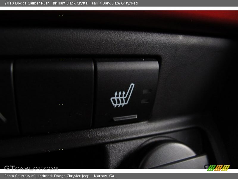 Brilliant Black Crystal Pearl / Dark Slate Gray/Red 2010 Dodge Caliber Rush