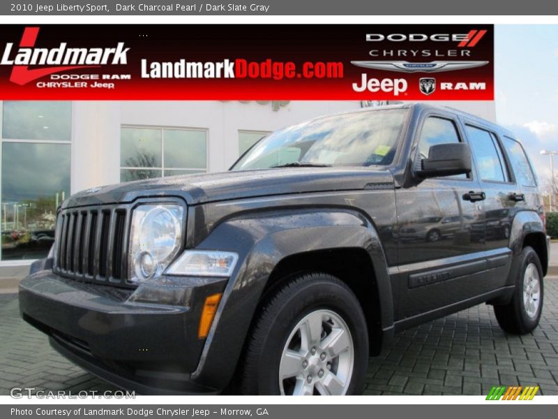 Dark Charcoal Pearl / Dark Slate Gray 2010 Jeep Liberty Sport