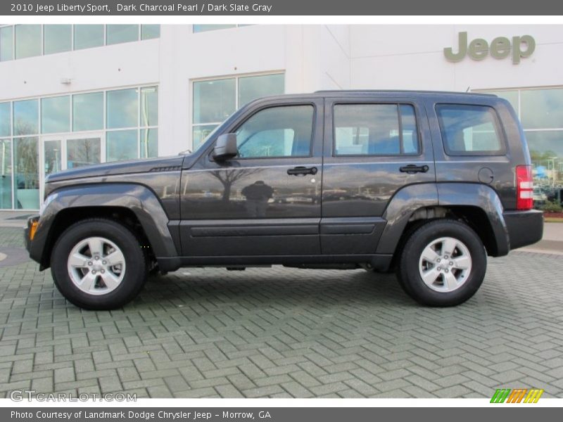 Dark Charcoal Pearl / Dark Slate Gray 2010 Jeep Liberty Sport
