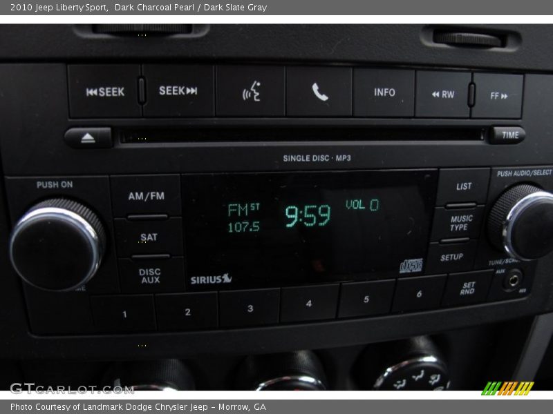 Dark Charcoal Pearl / Dark Slate Gray 2010 Jeep Liberty Sport
