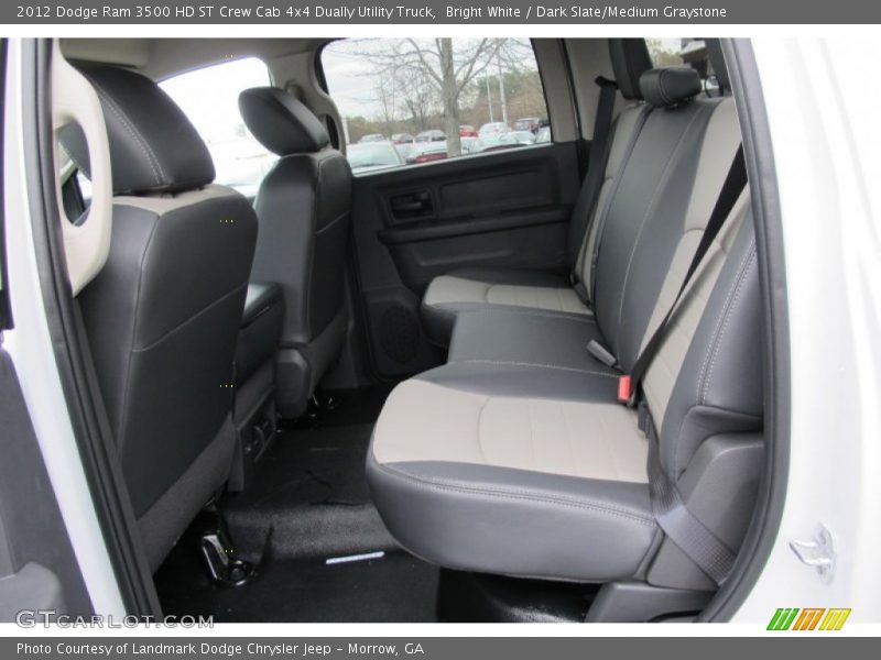 Bright White / Dark Slate/Medium Graystone 2012 Dodge Ram 3500 HD ST Crew Cab 4x4 Dually Utility Truck
