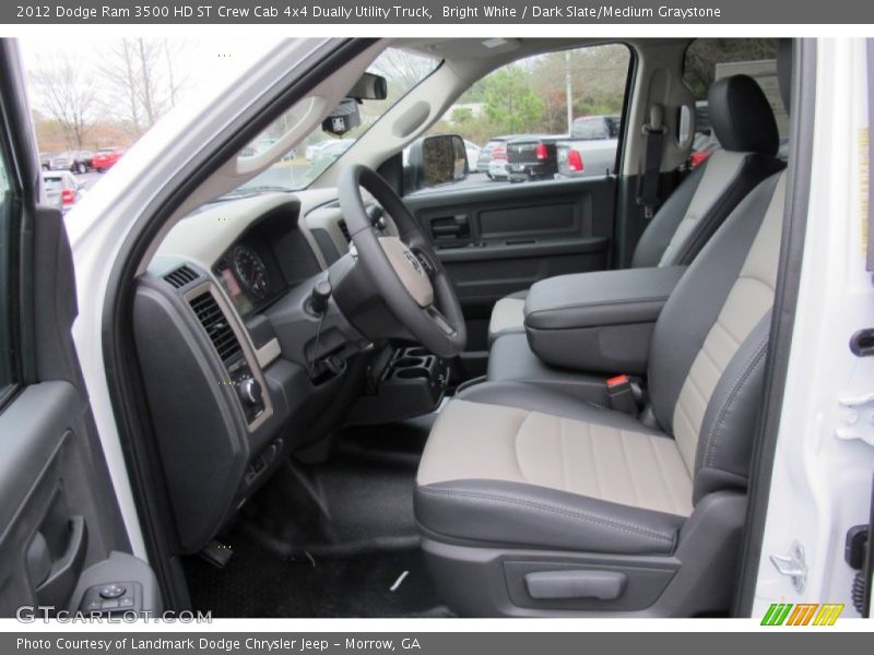  2012 Ram 3500 HD ST Crew Cab 4x4 Dually Utility Truck Dark Slate/Medium Graystone Interior