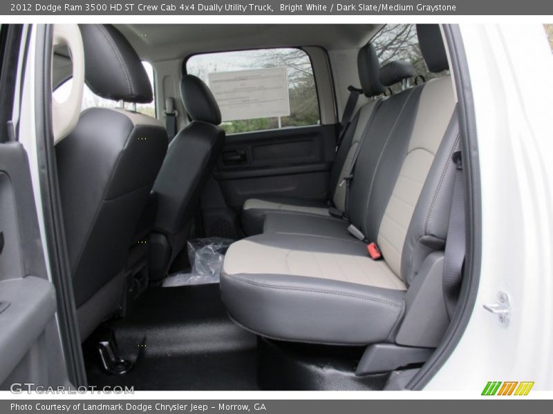  2012 Ram 3500 HD ST Crew Cab 4x4 Dually Utility Truck Dark Slate/Medium Graystone Interior